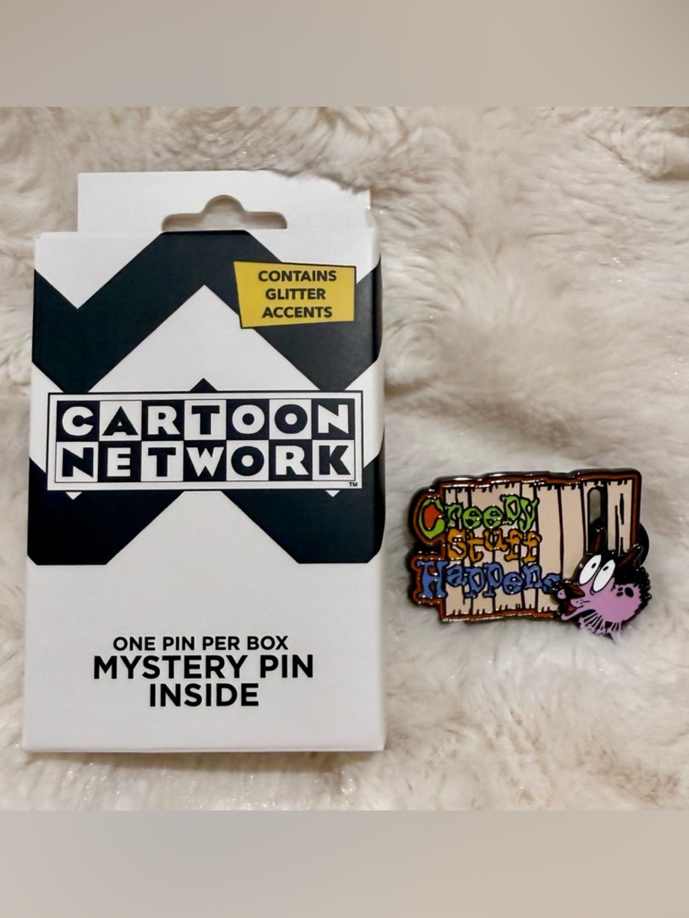 Buckle-Down Courage The Cowardly Dog Sliding Blind Box Enamel Pin